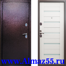 Входная дверь Квадра Беленый дуб