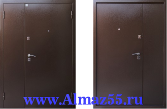 Входная двухстворчатая дверь Яшма 22