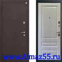 Входная дверь Алмаз-11 Дуб молочный