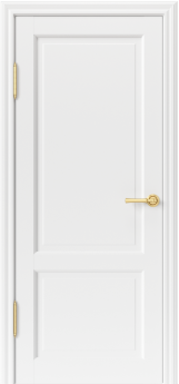 Дверь классическая Криста 2 Белый ПВХ