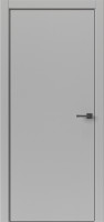 Дверь Прима Серый ПВХ. Серая ABS кромка.